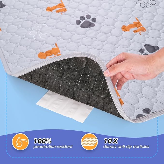 Washable Pee Pads for Dogs, 1 Pack Absorbent Reusable Training Dog Pads Pet - Image 3