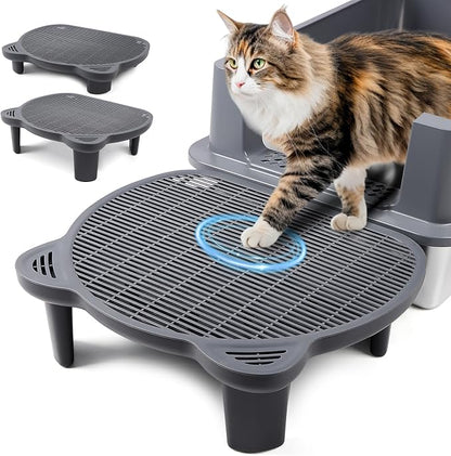 Adjustable Cat Ramp Litter Box Step Double Layer by Bartuke