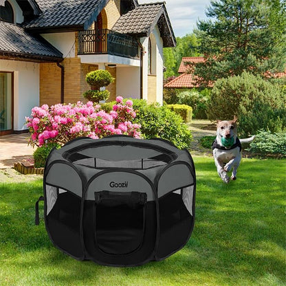 Portable Dog Playpen for Large Dogs, Collapsible Puppy Pet Cat Playpen - Image 7