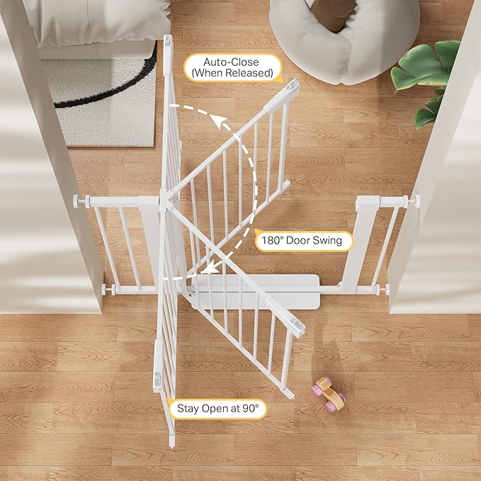 Cumbor 29.7-40.6" Baby Gate for Stairs, Mom's Choice Awards Winner-Dog Gate for - Image 5