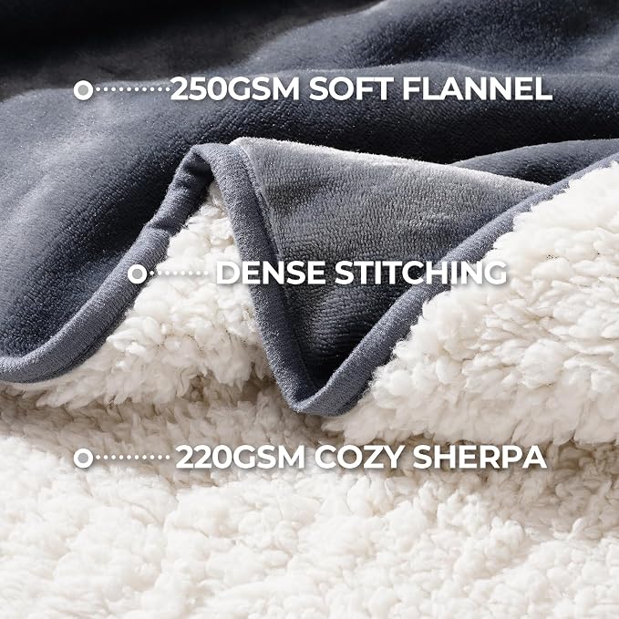 Sunheir Waterproof Dog Blanket for Bed Couch, Soft Plush Pet Blankets for Small - Image 4