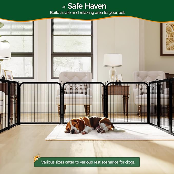 Yaheetech Dog Playpen Outdoor, 24 inch 24 Panels Dog Pen Indoor Heavy Duty - Image 3