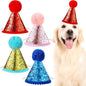 4 Pieces Dog Birthday Hat for Pets Christmas Party Decoration Accessories Pet by Frienda