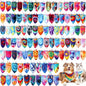 200 Pcs Tie Dye Dog Bandanas Bulk Pet Bibs Colorful Triangle Scarf Tie Dye Pet by Huhumy