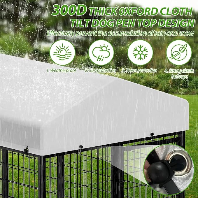 ROOMTEC Heavy Duty Outdoor Dog Kennel - Image 5