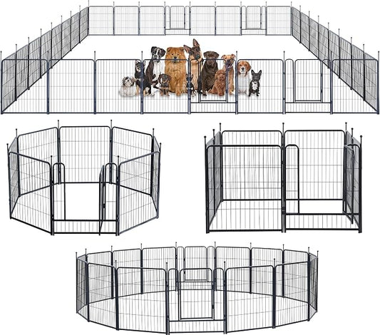 Dog Playpen, Portable Outdoor Dog Fence, Dog Playpen by XDPET