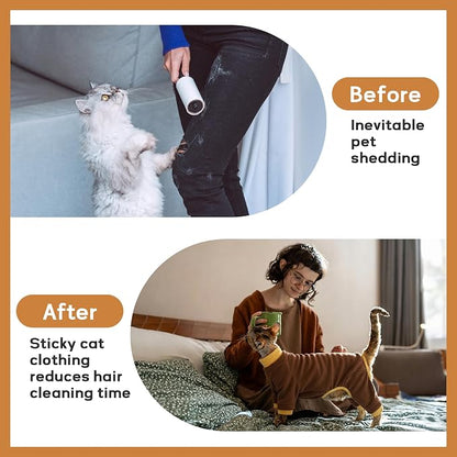 PUMYPOREITY Cat Recovery Suit, Stops Wound Licking After Surgery, Sticky Hair - Image 3