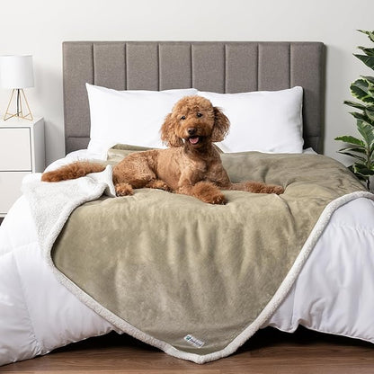PetAmi Waterproof Dog Blanket for Queen Bed Large XL Dog Throw for Couch Cover by PetAmi