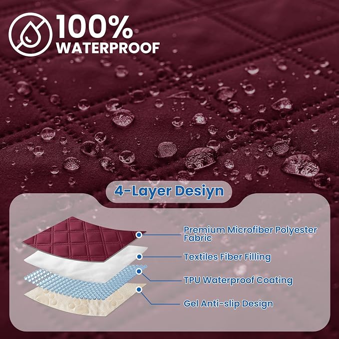 Waterproof Dog Bed Cover Pet Blanket, Soft Couch Cover - Image 2