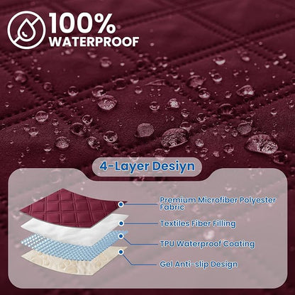 Waterproof Dog Bed Cover Pet Blanket, Soft Couch Cover - Image 2