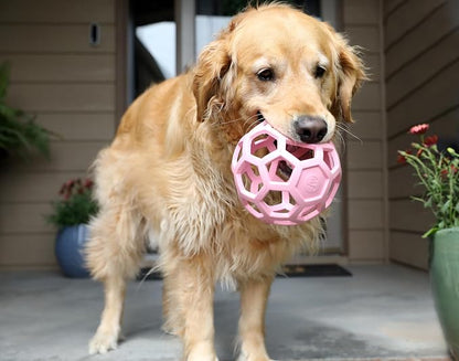JW Pet HOL-ee Roller™, Dog Toy Puzzle Ball, Natural Rubber - Image 3