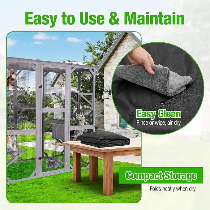 Kingling Outdoor Cat House Cover Fits - Image 9
