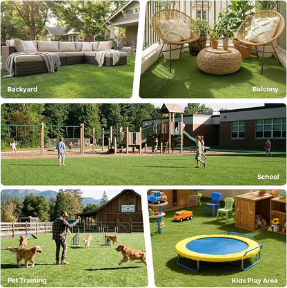 Artificial Grass Rug Indoor Outdoor, 5 x 6FT Faux Grass Turf - Image 9