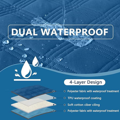 hyha Waterproof Dog Blanket, Reversible Pet Bed Blanket, Soft Sofa Couch Cover - Image 3