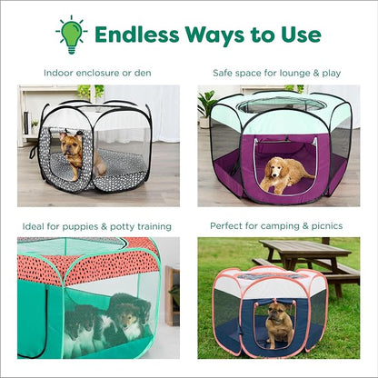 Furhaven Portable Dog Playpen Cat Tent, Pet Playground, Kennel Foldable Indoor - Image 7