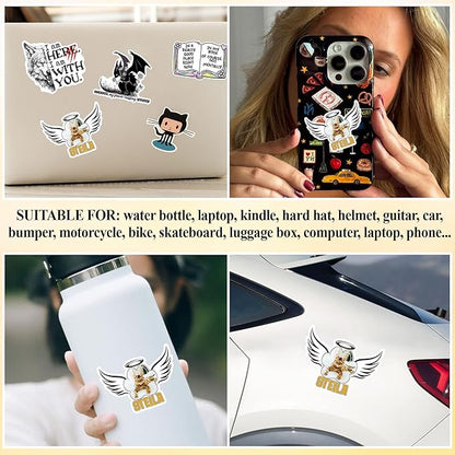 Custom Pet Memorial Paw Name Sticker Personalized Text Photo Rememberance Decal - Image 6