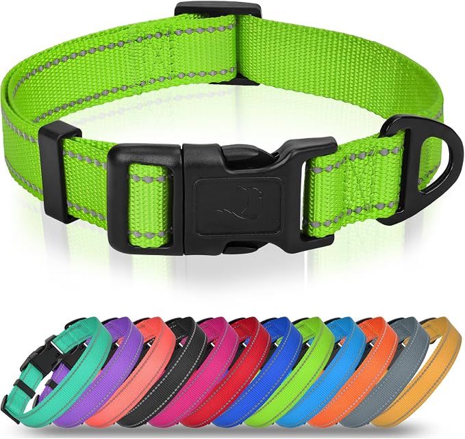 Joytale Small Dog Collar, Reflective and Adjustable Nylon Collar by Joytale