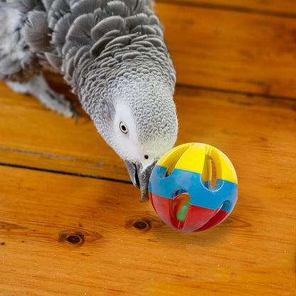 SIMENA Parrot Ball Toy with Bell, Cage Hanging Accessories - Image 3
