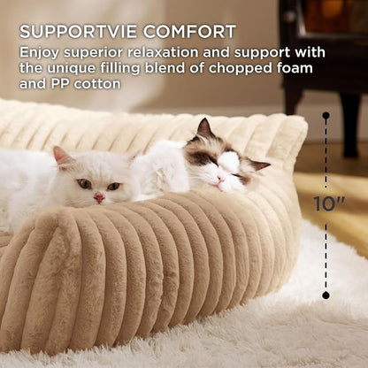Bedsure ComfyFleece™ Cute Cat Couch - Image 3