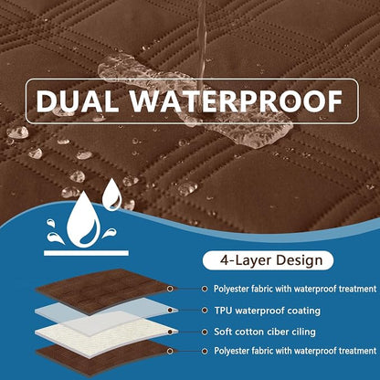 hyha Waterproof Dog Blanket, Reversible Pet Bed Blanket, Soft Sofa Couch Cover - Image 2