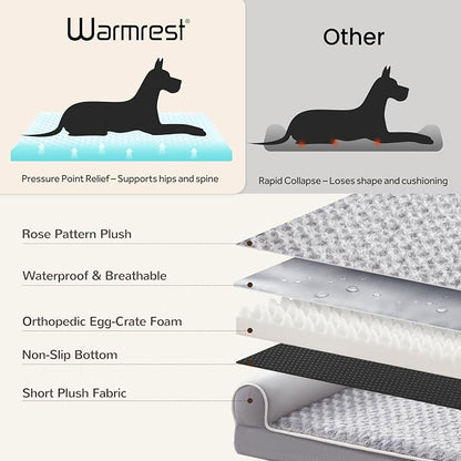 Large Dog Beds Large Sized Dogs 45x35x7 Inch, Orthopedic XXL XL Dog Bed - Image 5