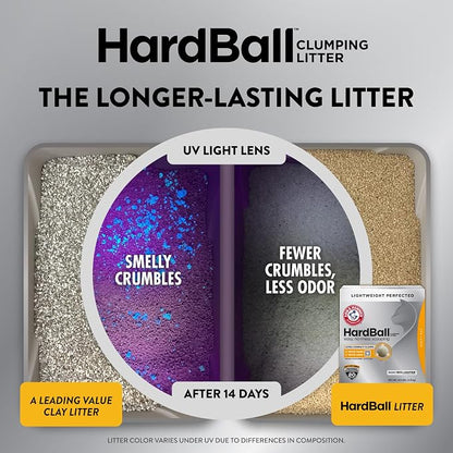 ARM & HAMMER Hardball Lightweight Platinum Multi-Cat Clumping Cat Litter Odor - Image 3