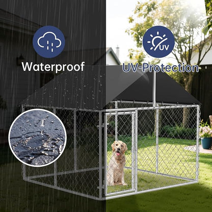 Outdoor Dog Enclosure Heavy Duty Dog Kennel House Mesh Dog Big Cage Pet Kennel - Image 5