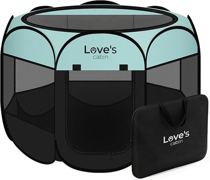 Love's cabin Pet Puppy Dog Playpen, Large Dog Tent Crates Cage Indoor/Outdoor by Lovescabin