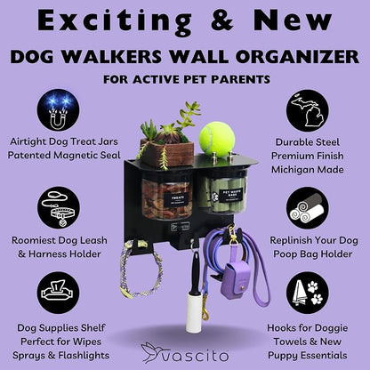 Dog Treat Holder for Wall Storage for Pets, Premium Pet Wall Organizer - Image 5