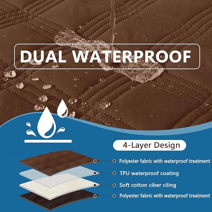 hyha Waterproof Dog Blanket, Reversible Pet Bed Blanket, Soft Sofa Couch Cover - Image 3