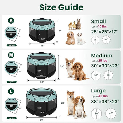 Love's cabin Pet Puppy Dog Playpen, Large Dog Tent Crates Cage Indoor/Outdoor - Image 2