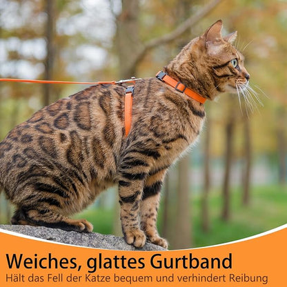 PUPTECK Adjustable Cat Harness and Leash Set Escape Proof Kitten Strap Collar - Image 6