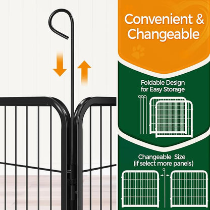 Yaheetech Dog Playpen, 24 inch 4 Panels Dog Pen - Image 6