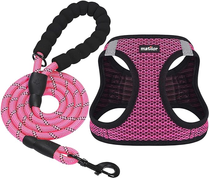 Dog Harness Step-in Breathable Puppy Cat Dog Vest Harnesses by matilor