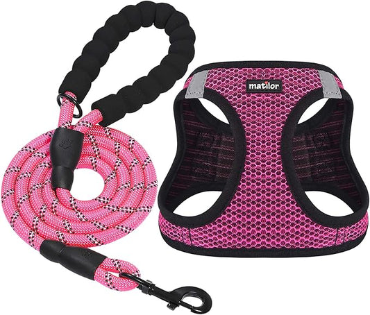 Dog Harness Step-in Breathable Puppy Cat Dog Vest Harnesses by matilor
