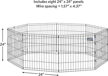 MidWest Homes for Pets Folding Metal Puppy / Dog Exercise Pen, Indoor/Outdoor - Image 3