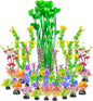 AQUANEAT 26pcs Artificial Fish Tank Plants by Aquaneat