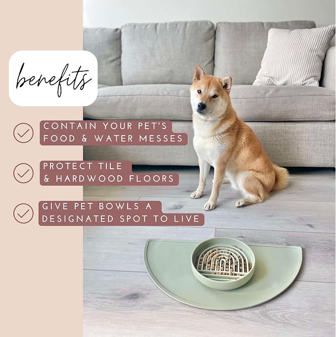 Should We Go - Waterproof Silicone Pet Food Mat - Non-Slip, Spill-Proof Feeding - Image 3