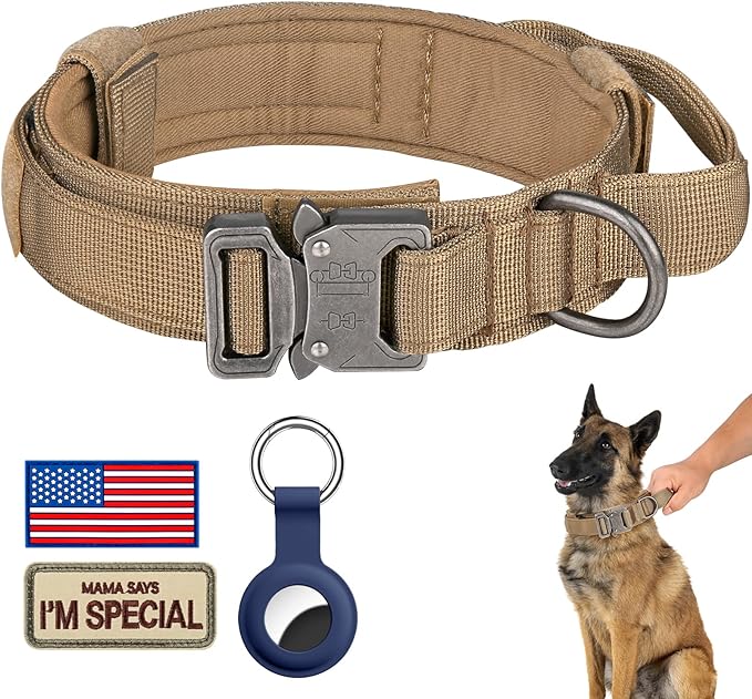 DAGANXI Tactical Dog Collar, Adjustable Military Training Nylon Dog Collar by DAGANXI