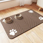 Pet Feeding Mat-Absorbent Pet Placemat by Incenseburner