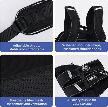 Dog Lift Harness for Small Dogs, Dog Backpack Carrier, Adjustable Padded - Image 7