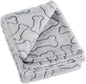 Bone Dry Embossed Bone Print Pet Blanket by BoneDry