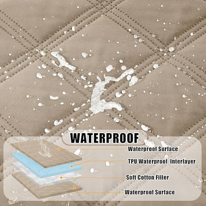 Smiry Waterproof Dog Bed Cover Blanket 68x82, Soft Reversible Pet Blanket - Image 2