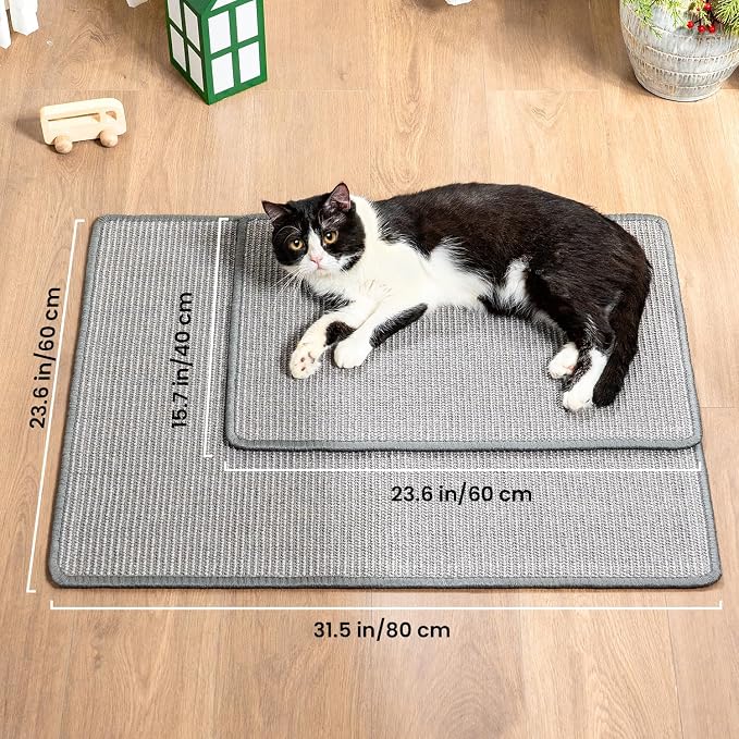 Cat Scratcher Mat, Natural Sisal Cat Scratch Pad - Image 8