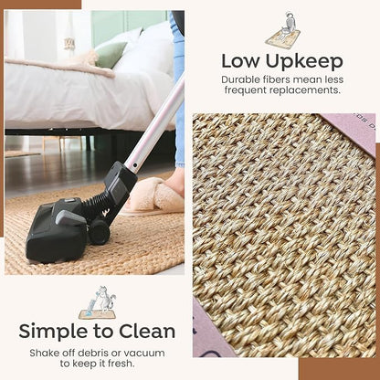 Premium Brazilian Cat Scratcher Mat – 24'' x 16'' Natural Fiber 100% Sisal - Image 4