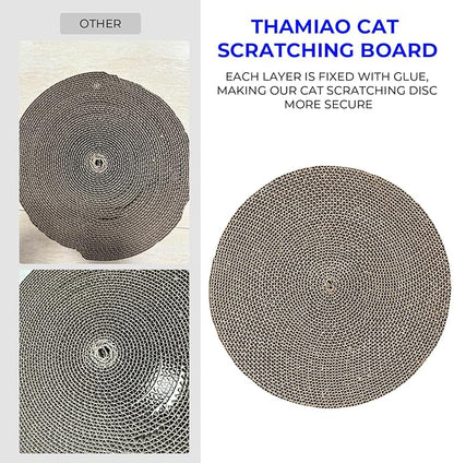 Round cat Scratcher Refill, 10 inch Diameter, 7/8 inch Thickness Scratcher - Image 3