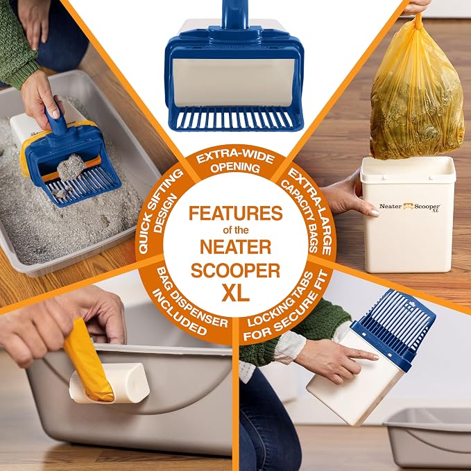 Neater Pet Brands Neater Scooper XL Cat Litter Scoop, 15 Refill Bags – - Image 6