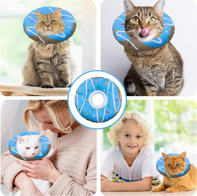 Cat Cone Collar Soft, Adjustable Cat Recovery Collar Kitten Cones to Stop - Image 7
