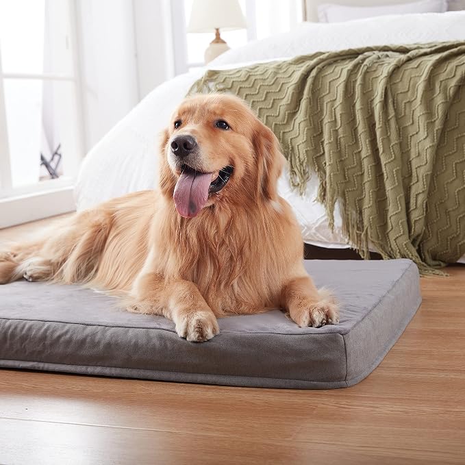 Orthopedic Memory Foam Bed for Large Dogs, Waterproof Cooling Pet Mats for Crate - Image 4