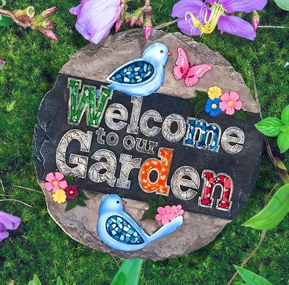Spoontiques - Garden Décor - Dog Crossing Stepping Stone - Decorative Stone - Image 3